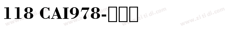 118 CAI978字体转换